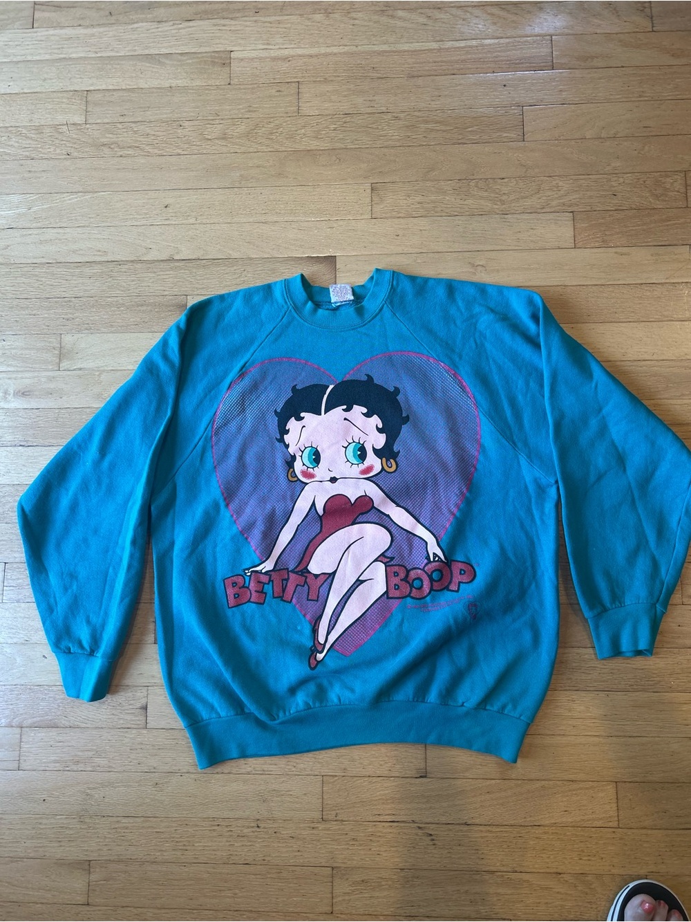 Betty Boop Teal Graphic Sweatshirt
